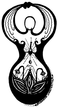 drawing of a woman by Sherron Longfeather